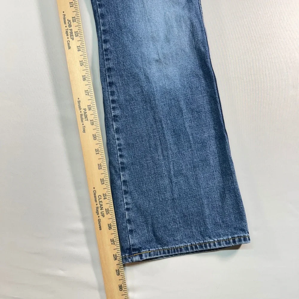 Diesel Bootcut Jeans Women 29 Blue Denim Low Rise Made in Italy Medium Wash